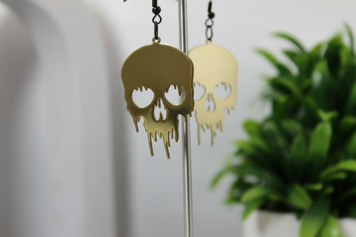 Bloody Skull Earrings