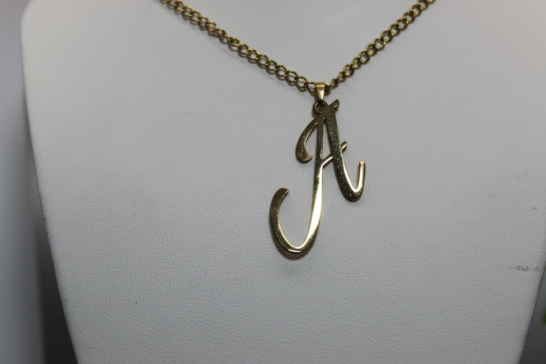 Alphabet Letter Pendant Necklace