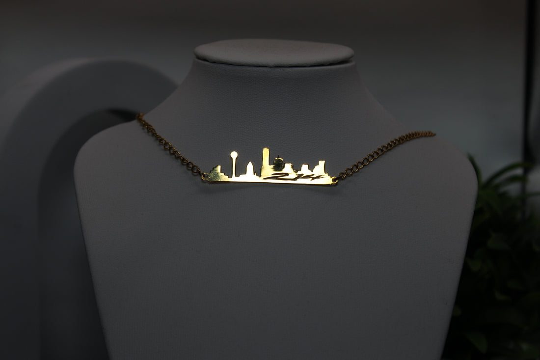 Dallas 214 Skyline Necklace