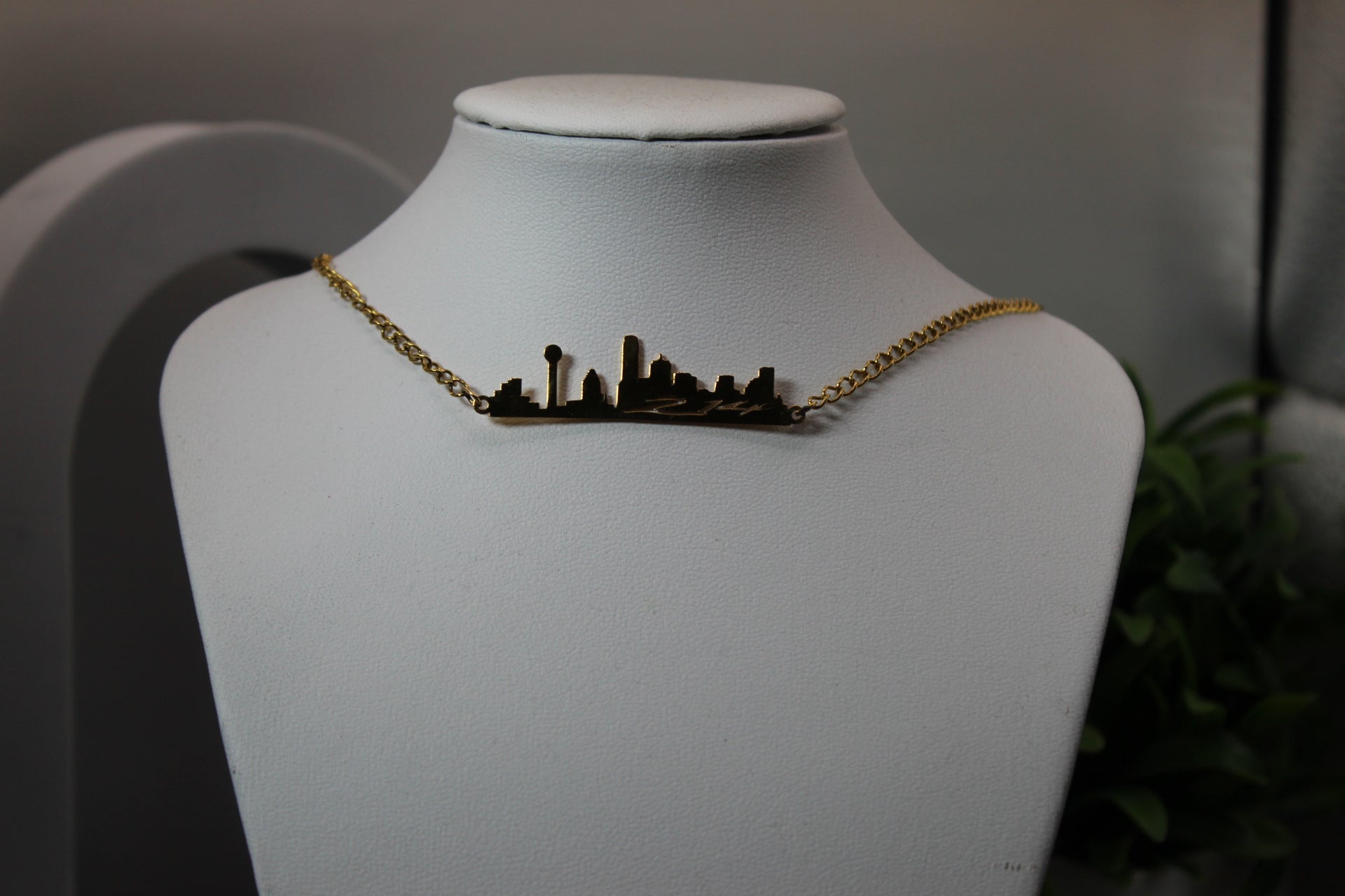 Dallas 214 Skyline Necklace