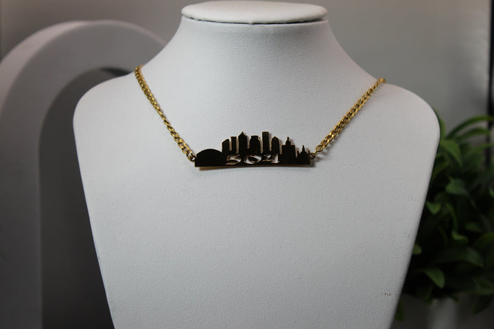 New Orleans 504 Skyline Necklace