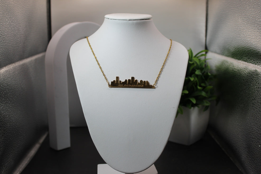 Houston Be Someone Skyline Necklace