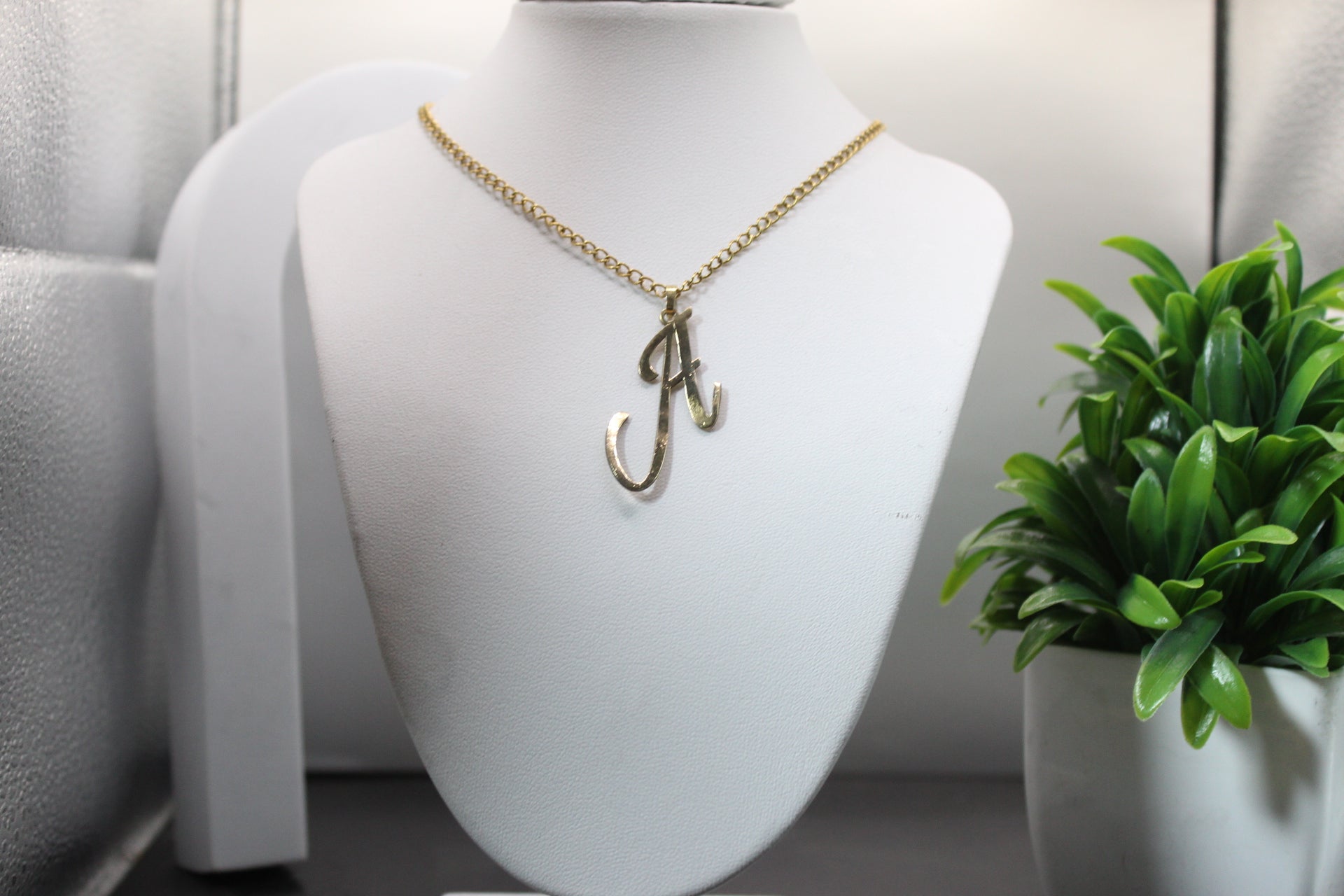 Alphabet Letter Pendant Necklace