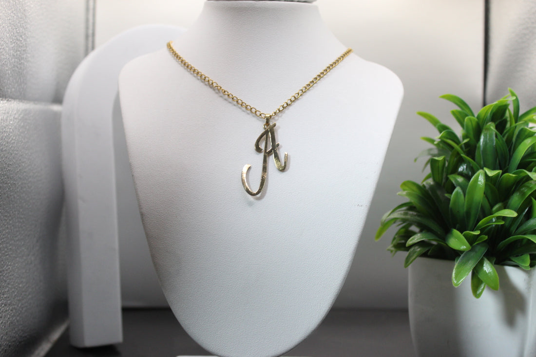 Alphabet Letter Pendant Necklace